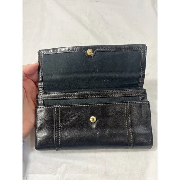 Fossil Ellis Clutch Womens Black Leather Wallet - Picture 8 of 15